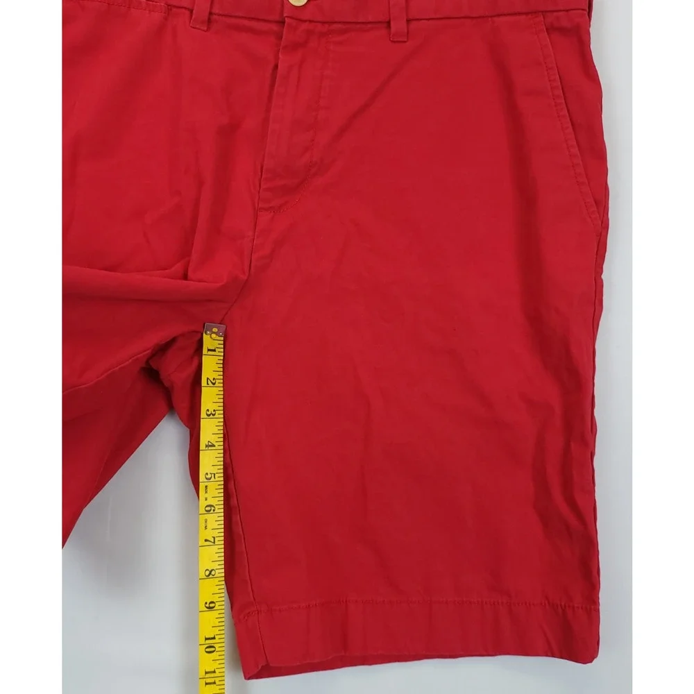Tommy Hilfiger Chino Shorts Cotton Men 38 / 11 Red Outdoors Preppy Everyday